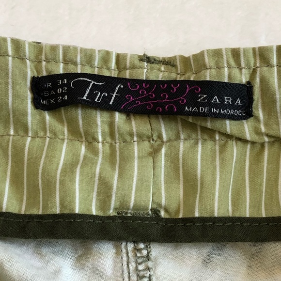 ZARA Women's Tropical Print Shorts - Size 2 - Picture 3 of 8